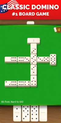 All Fives Dominoes - Classic Domino Free Games Screen Shot 1