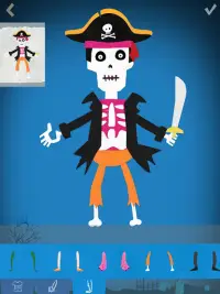 Halloween Paper Man Art-Juegos de arte infantil. Screen Shot 0