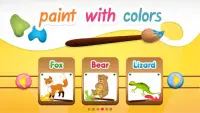 Animal Coloring Book: Bear, Dog, Fox and more... Screen Shot 0