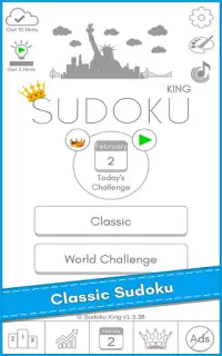 Sudoku King™ - Daily Puzzle Screen Shot 1
