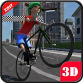 Bicycle Traffic Racing Fever - City Stunt Rider 3D