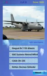 Military Aircraft Quiz Screen Shot 5
