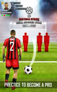 Calcio Strike Real Soccer Star Champions League Screen Shot 3