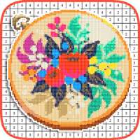 Cross Stitch Pixel Art Color By Number