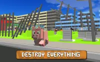 Blocky City Pig Simulator 3D Screen Shot 1