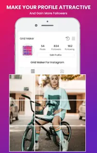 Grid Photo Maker for Instagram 9 Grid Giant Square Screen Shot 0