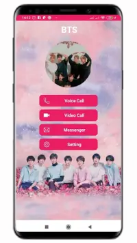 BTS Call - Bts messenger Video Call Prank bts Screen Shot 1