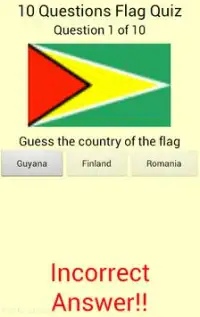 Flag Quiz Screen Shot 1