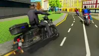 شرطة المرور دراجة نارية مدينة محاكي Screen Shot 4