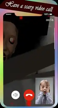 video call and chat simulation with granny's Screen Shot 3