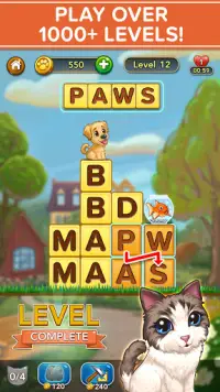 WORD PETS: Cute Pet Word Games Screen Shot 1
