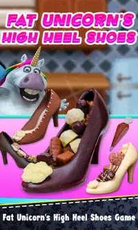 Mr. Fat Unicorn Cooking Chocolate Shoe Cake! Screen Shot 1