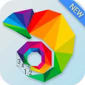 Color poly-Poly Art, Poly Colour, Puzzle art game