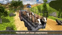 Ladang haiwan pengangkut Truck Simulator 2017 Screen Shot 0