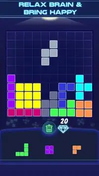 Block Puzzle : Classic Glow Screen Shot 2