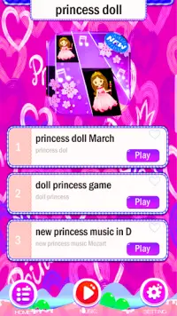 Princess doll game piano tiles Screen Shot 0