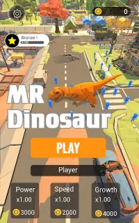 Mr Dino Run and Eat - Real Dinosaur fun Game Screen Shot 8