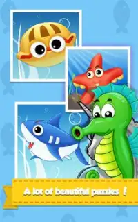 Sea Animal: Kids Jigsaw Puzzle Screen Shot 2