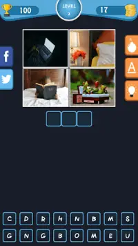 4 Pics One Word - Word scape, Turn Head Up Screen Shot 3