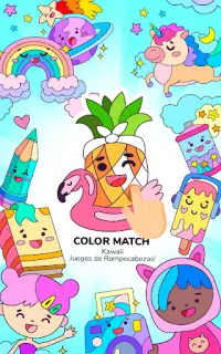 Color Match – Kawaii Juegos de Rompecabezas Screen Shot 7