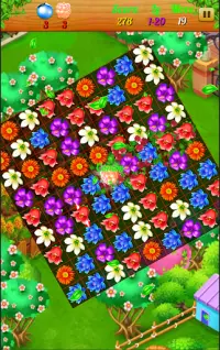Flowers Sweet Connect – Match 3 Game Screen Shot 1