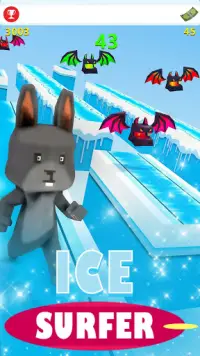 Sky Ice Surfer Adventure: Impossible Track Runner Screen Shot 3