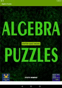 Algebra Puzzles Screen Shot 6