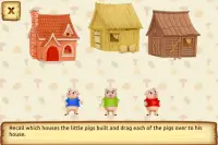 Three Little Pigs - Fairy Tale with Games Screen Shot 2