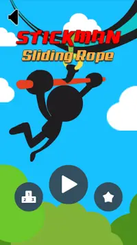 Stickman Sliding Rope Hero Screen Shot 0
