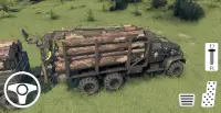 Wood Transport Truck Cargo Game Screen Shot 1