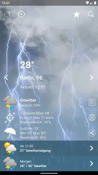 Wetter Deutschland XL PRO Screen Shot 1