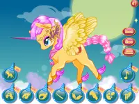 Unicornio mágico : juego de vestir para chicas Screen Shot 1