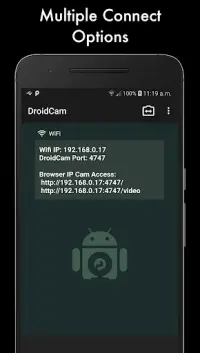 DroidCam Webcam Screen Shot 2