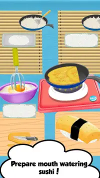 라면 스시 바-스시 메이커 요리법 요리 게임 Screen Shot 1