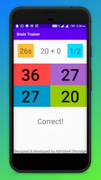 Brain Trainer Screen Shot 2