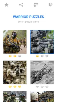 Rompecabezas de guerreros: mosaico con soldados Screen Shot 0