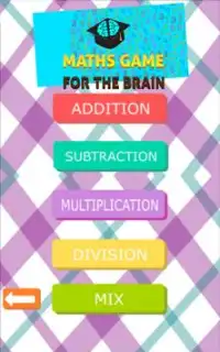 Math Game: Math For The Brain Screen Shot 1