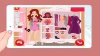 Jogos para limpar e projetar Barbie costumes-jogos Screen Shot 1