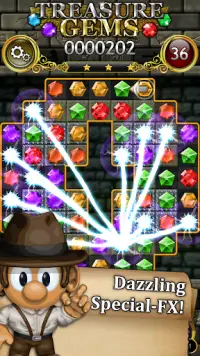 Treasure Gems - Match 3 Puzzle Screen Shot 1