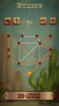 Burn the Ropes - Connect Dots Western Style Puzzle Screen Shot 3