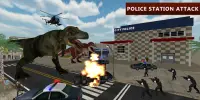 Attaque de ville de simulateur de dinosaure Screen Shot 0