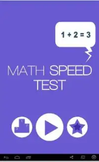 Math Speed Test Screen Shot 0