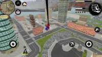 Stickman Spider Rope Hero Gangstar City Screen Shot 1