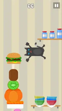 Fat Cat : food stack Screen Shot 1