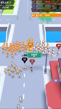 City Run-3D Crowd Games Screen Shot 1