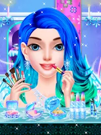 Juegos de salón de maquillaje Ice Queen para niñas Screen Shot 3