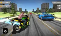 高速道路モト交通ライダー3D Screen Shot 0