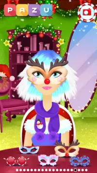 女の子ヘアサロンクリスマス-子供向けヘアスタイルゲーム Screen Shot 4