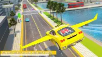 Flying Car Transport: Taxi Driving Games Screen Shot 1