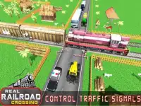 Real Railroad Train Crossing - Free Train Games Screen Shot 6